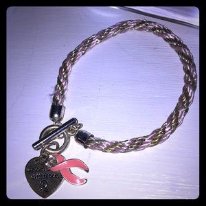 Breast cancer awareness bracelet